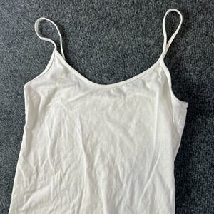 Gap Pure Body Camisole Top Womens Small White Spaghetti Straps Casual Scoop Neck